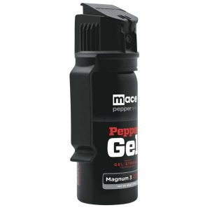 Mace Pepper Gel Maximum Strength, 1.59oz and 2.79oz Sizes, Gel Formula Sticks to Attackers, Reduced Blowback, 18 Feet Range, Indoor Safe Formula, UV Dye, Self Defense